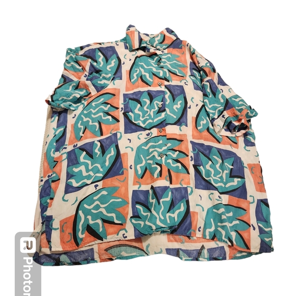 Vtg Retro Espirit Sport Short Sleeve Button Up - Picture 1 of 5